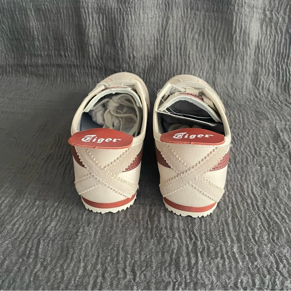 Onitsuka Tiger by Asics Cream Sneakers with Red & Blue Accents - Picture 6 of 7